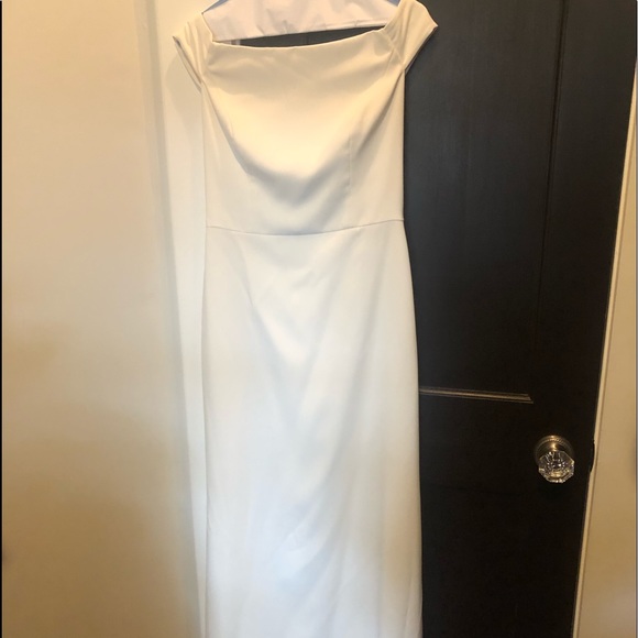 White Dessy Dress - Picture 1 of 2
